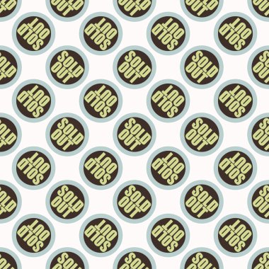 Dikişsiz desen, vektör çizim sattı