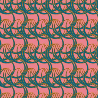 Daireler için arka plan ile Seamless modeli. vektör çizim