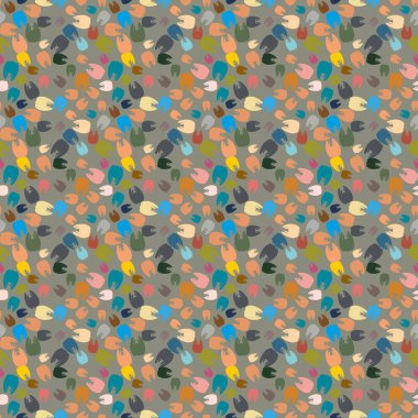 Çok renkli diş parlak Dikişsiz desen arka planı için.