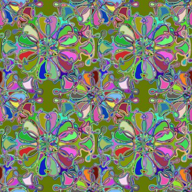 Soyut kaleydoskop renkli Dikişsiz desen arka planı için. 