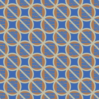 Logo sahte haberlerle kavramsal seamless modeli. İnsanlığın küresel sorunlar. Vektör çizim