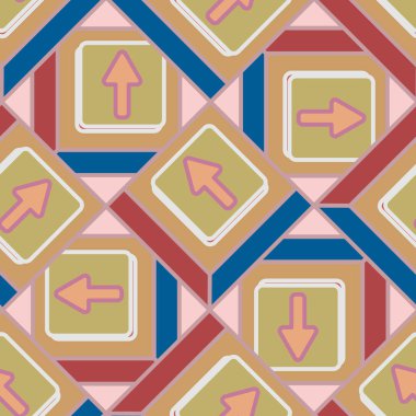 Kot düğmeleri Dikişsiz desen vektör çizim ile 