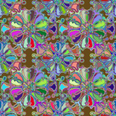 Soyut kaleydoskop renkli Dikişsiz desen arka planı için. 
