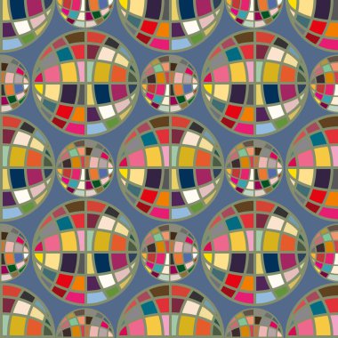 Renkli mozaik küre ile Seamless Modeli