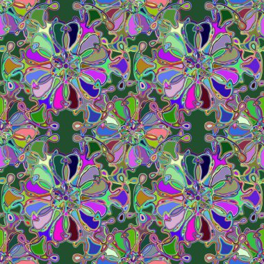 Soyut kaleydoskop renkli Dikişsiz desen arka planı için. 