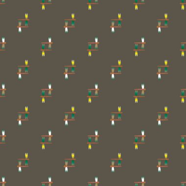 Yusufçuk seamless modeli. Vektör çizimler.