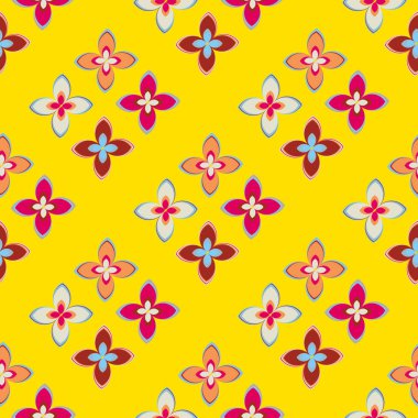  soyut çiçek geometrik Dikişsiz desen arka planı için