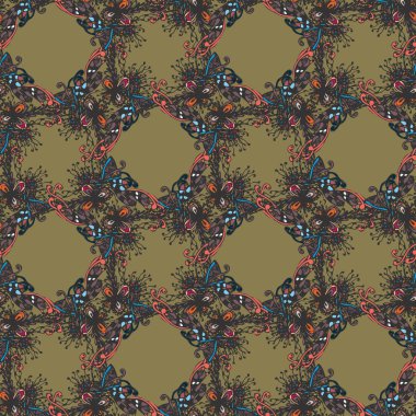 Soyut geometrik Dikişsiz desen tasarım çalışmaları için.