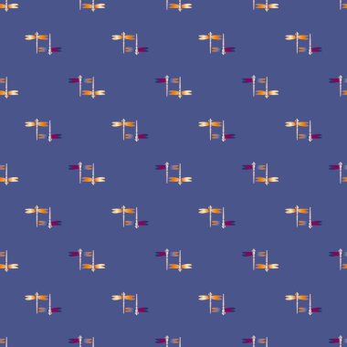 Yusufçuk seamless modeli. Vektör çizimler.