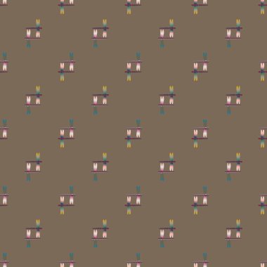 Yusufçuk seamless modeli. Vektör çizimler.