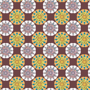  soyut çiçek geometrik Dikişsiz desen arka planı için