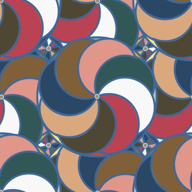 soyut geometrik renk desenli vektör çizimi