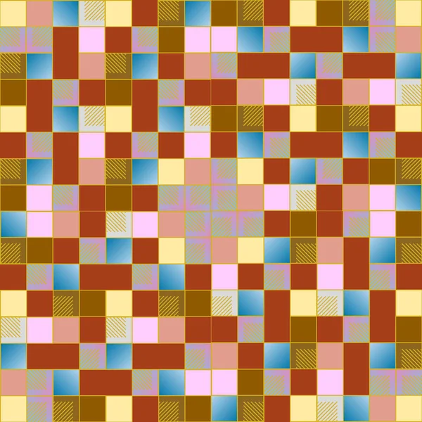 キューブと正方形の幾何学的な背景の抽象的なベクトル イラスト — ストックベクタ