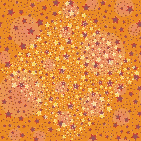 Abstracto Geométrico Patrón Inconsútil Colorido Con Estrellas Ilustración Vectorial — Vector de stock