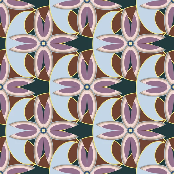 Fondo Estampado Floral Sin Costuras Abstracto — Archivo Imágenes Vectoriales