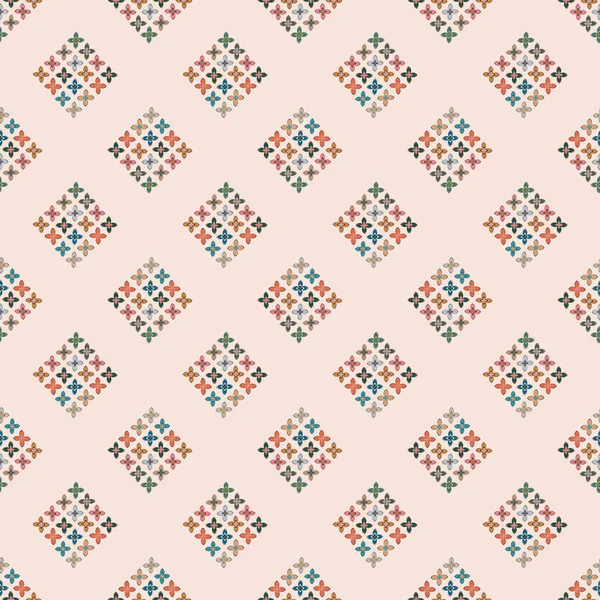 Motif Géométrique Floral Abstrait Sans Couture Pour Fond — Image vectorielle