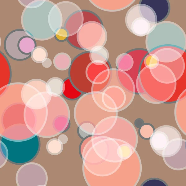 Seamless Abstract Background Circles — Stock Vector