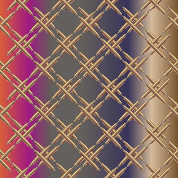 Векторна Ілюстрація Гофрованого Металу Безшовний Візерунок — стоковий вектор