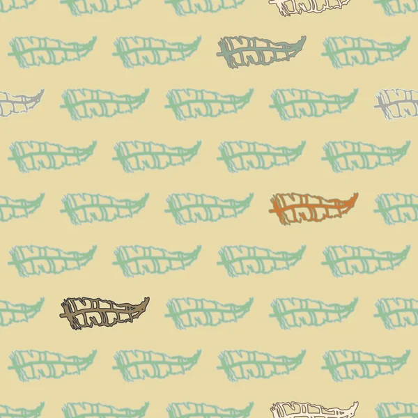 Memphis tarzı zemin ağaç yaprakları 