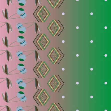 Şirin kiraz seamless modeli. Vektör çizim.