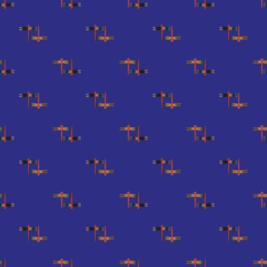 Yusufçuk seamless modeli. Vektör çizimler.