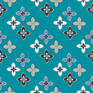  soyut çiçek geometrik Dikişsiz desen arka planı için