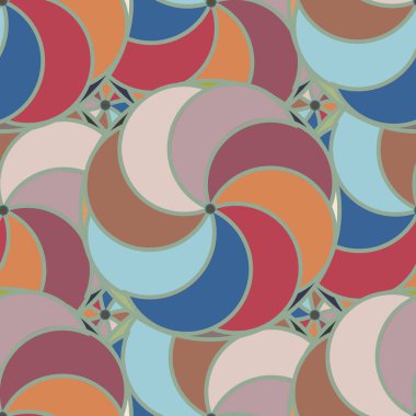 soyut geometrik renk desenli vektör çizimi