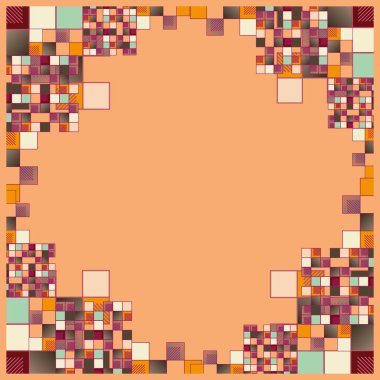 geometrik küpleri ve kareler arka plan sorunsuz tasarlamak vektör çizim