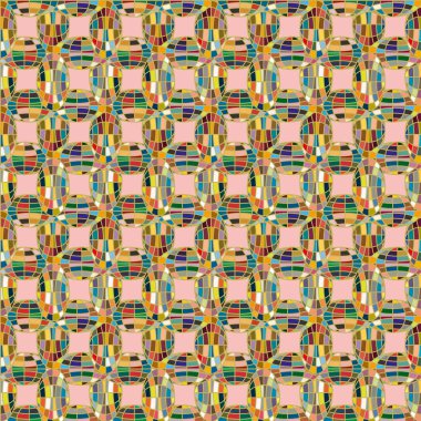 Soyut kaleydoskop desen renkli mozaik küre ile