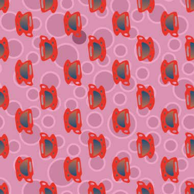 Bardak kahve veya çay arka plan seamless modeli üzerinde noktalı.