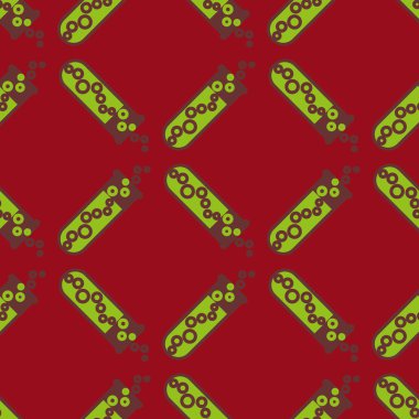 Kimya test tüpleri parlak arka plan üzerinde. Seamless modeli.