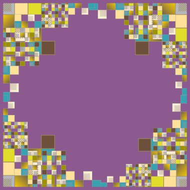 geometrik küpleri ve kareler arka plan sorunsuz tasarlamak vektör çizim