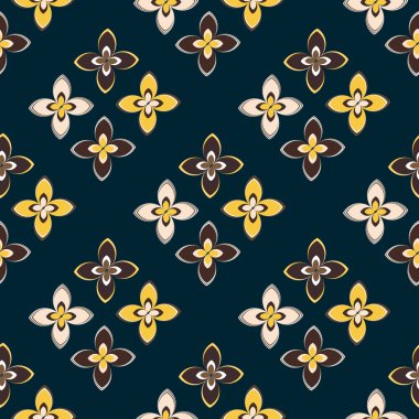  soyut çiçek geometrik Dikişsiz desen arka planı için