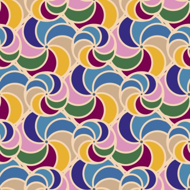 soyut geometrik renk desenli vektör çizimi