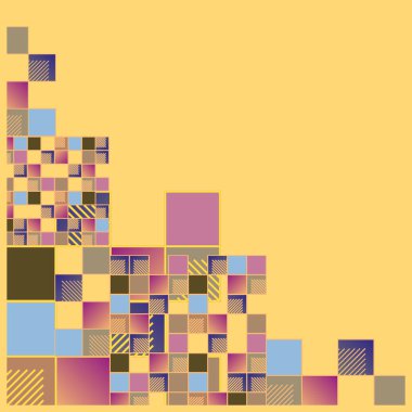 grafik küpleri ve kareler arka plan, sorunsuz tasarlamak vektör çizim 