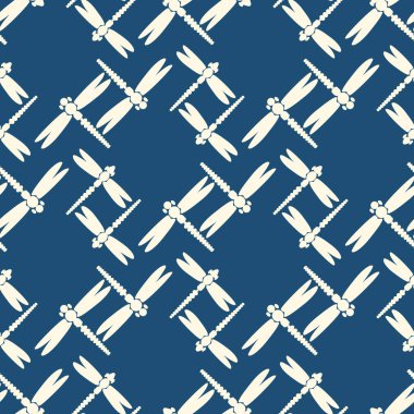 Yusufçuk seamless modeli. Vektör çizimler.