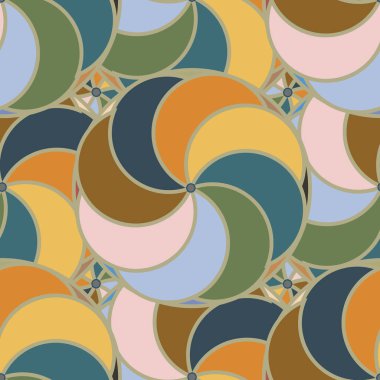 soyut geometrik renk desenli vektör çizimi