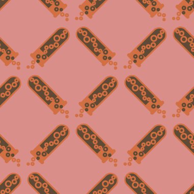 Kimya test tüpleri parlak arka plan üzerinde. Seamless modeli.