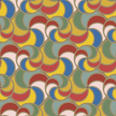 soyut geometrik renk desenli vektör çizimi