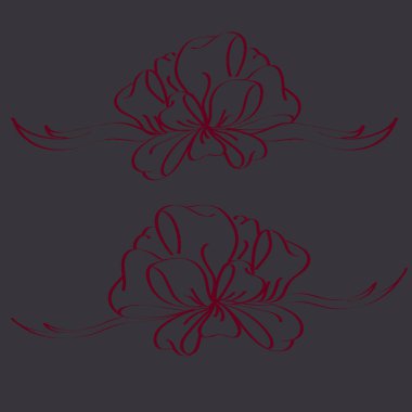 Yay ve şerit vektör karikatür çizimi