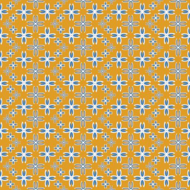 Çiçekler, vektör çizim ile çok renkli geometrik seamless modeli 