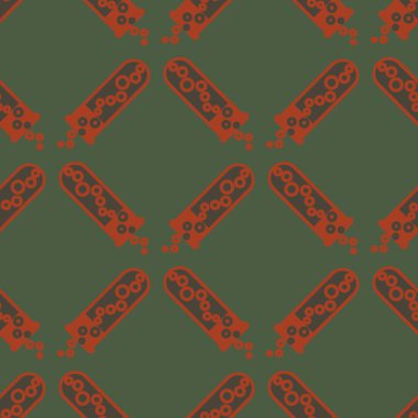 Kimya test tüpleri parlak arka plan üzerinde. Seamless modeli.