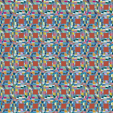 Soyut kaleydoskop desen renkli mozaik küre ile