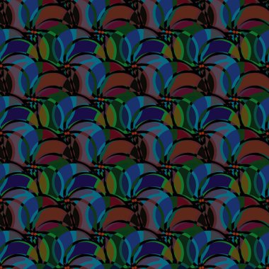 soyut geometrik renk desenli vektör çizimi