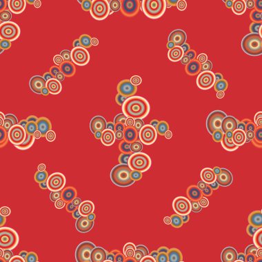 soyut geometrik renkli Dikişsiz desen arka plan için vektör çizim