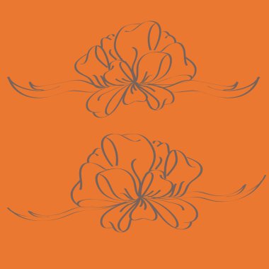 Yay ve şerit vektör karikatür çizimi