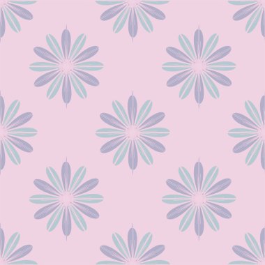 Renkli kesintisiz kaydırma-tasarım arka plan ile çiçek desenli.