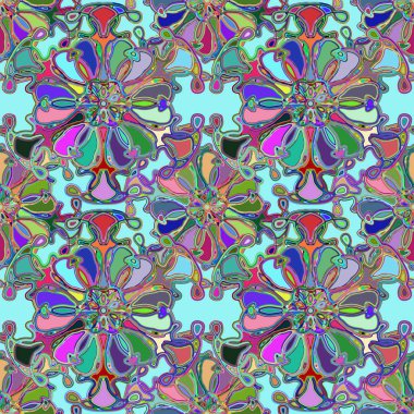 Soyut kaleydoskop renkli Dikişsiz desen arka planı için. 