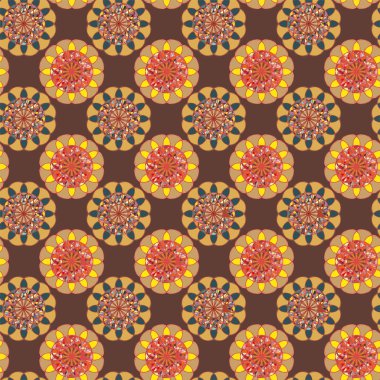  soyut çiçek geometrik Dikişsiz desen arka planı için