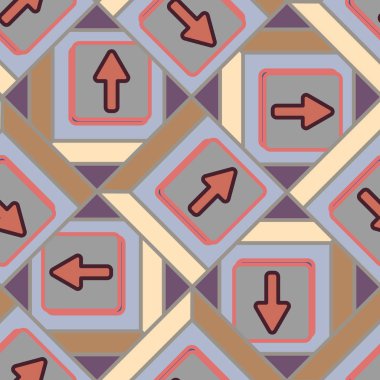 Kot düğmeleri Dikişsiz desen vektör çizim ile 